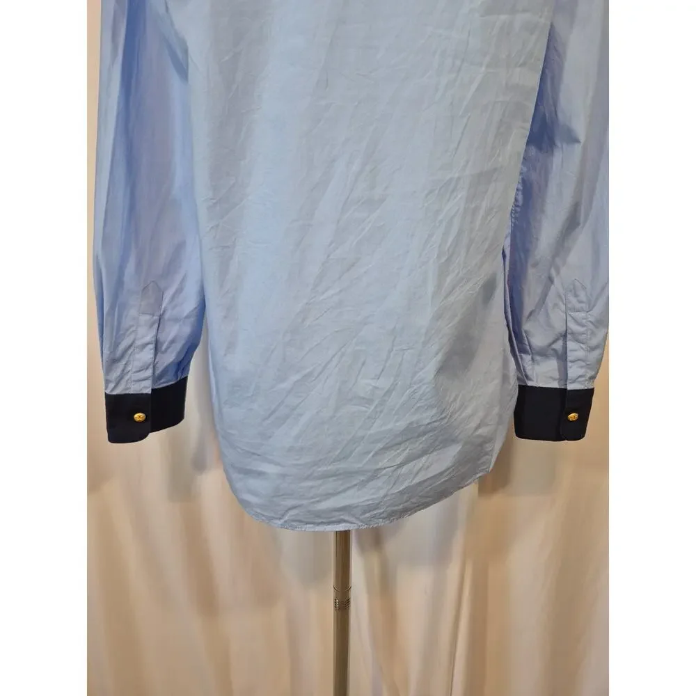 Tory Burch Blue Cotton Tunic Top US 4